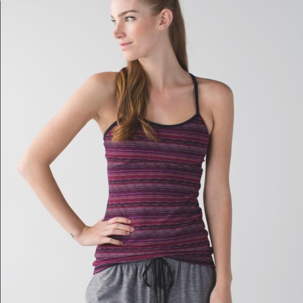 Lululemon Power Y - Regal Plum Space Dye - 6
